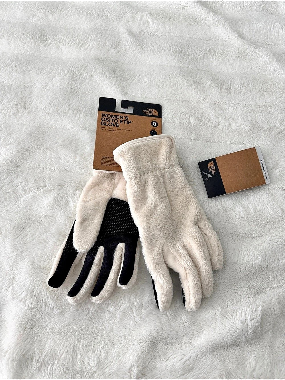 NWT The North Face Osito Etip Glove White & Black XL